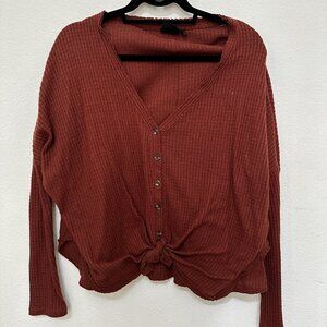 Free People Waffle Knit Sweater | Size Small